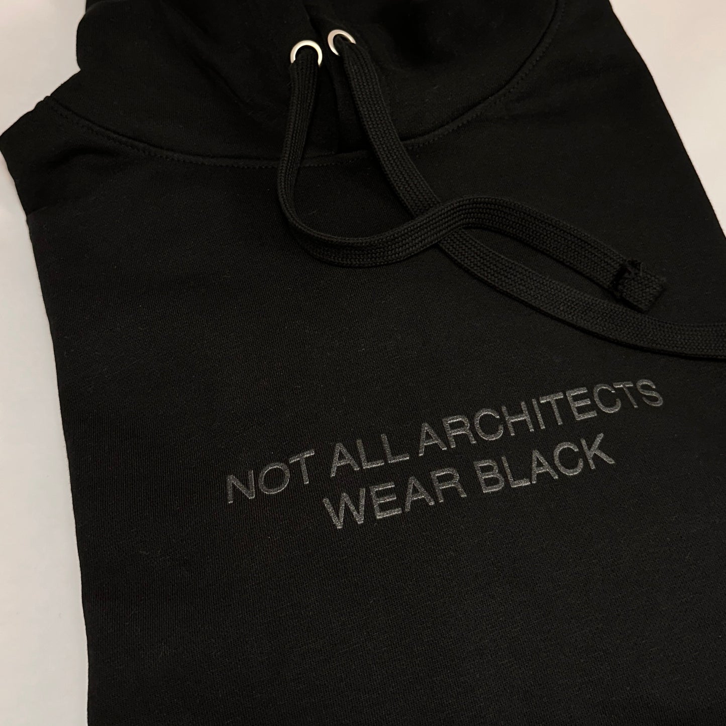 NOT ALL ARCHITECTS - Hoodie (Black on Black)