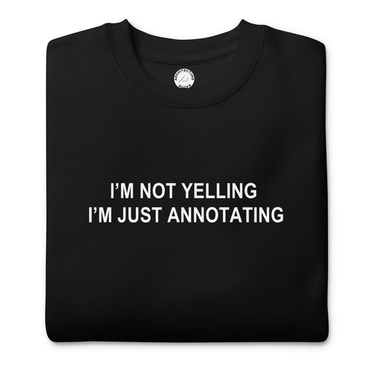 ANNOTATING - SWEATSHIRT